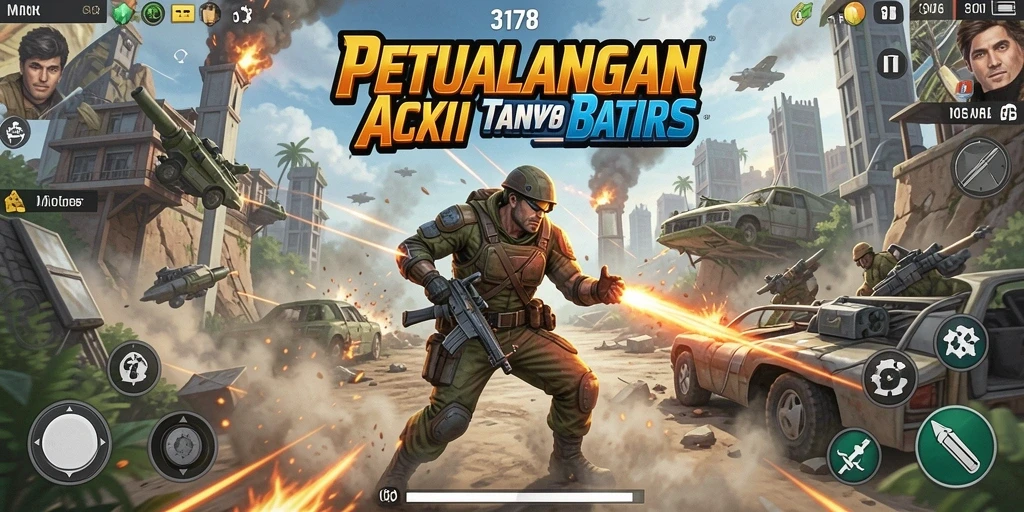 Screenshot utama menunjukkan aksi mendebarkan dalam game 3178.