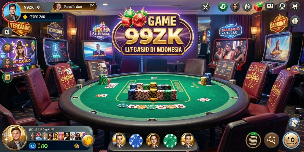 Tampilan gameplay Live Casino yang menarik di 999ZK.
