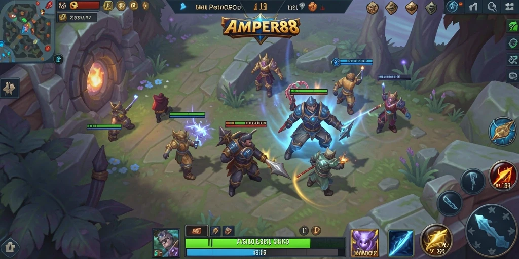 Tampilan gameplay seru dan grafik menawan dari AMPER88.