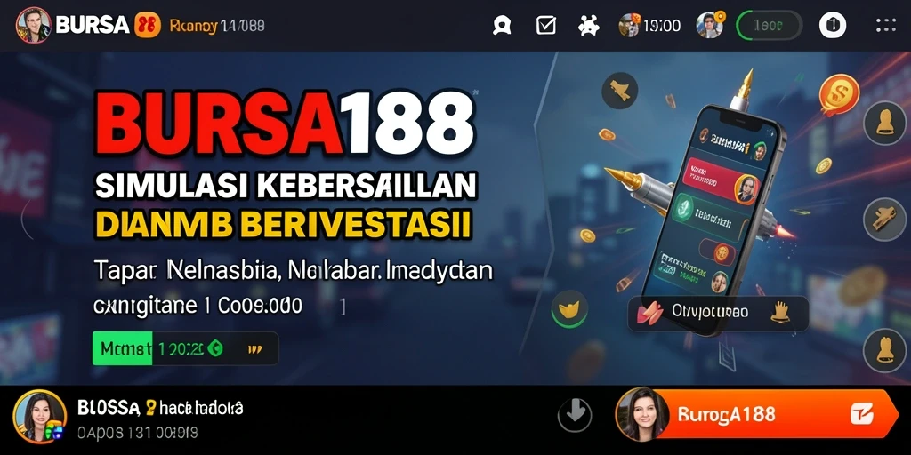 Tampilan gameplay BURSA188 yang menarik dan mendidik tentang investasi.