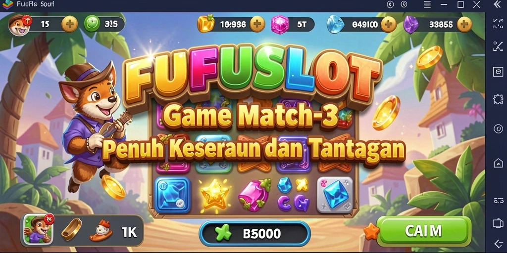 Tampilan gameplay FUFUSLOT yang memikat dan penuh warna.