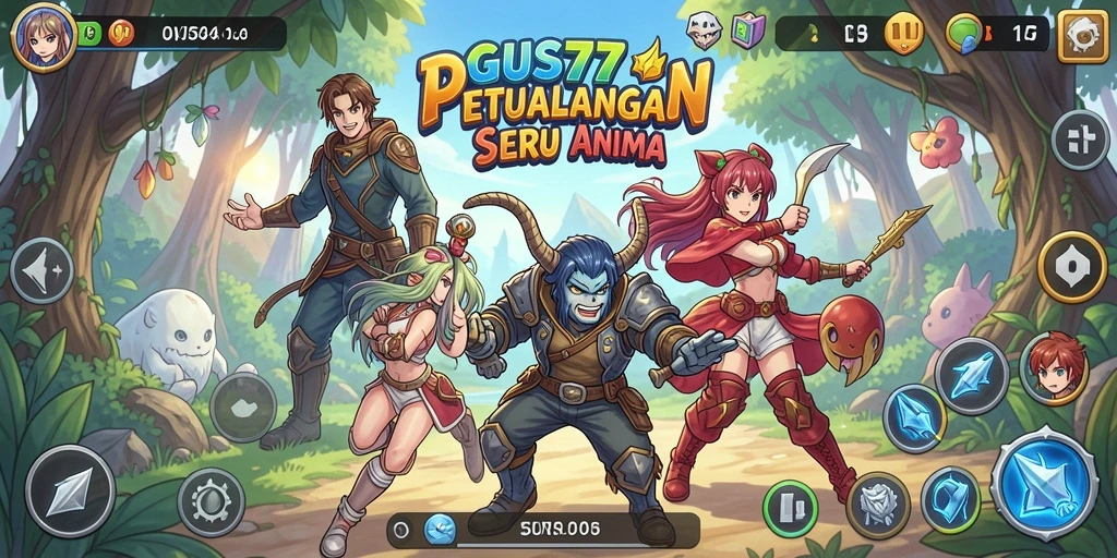 Tangkapan layar dari gameplay menarik di dunia Anime.