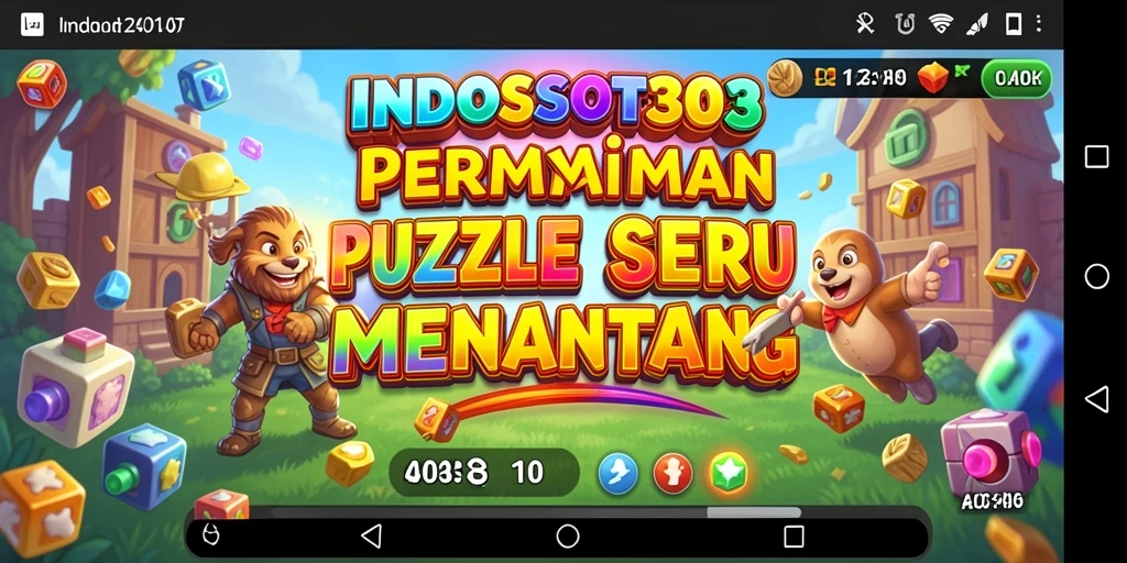 Tampilan gameplay seru di INDOSLOT303 dengan tantangan Puzzle yang menarik.
