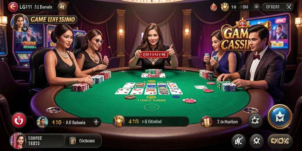 Tampilan gameplay Live Casino yang menarik dan mendebarkan di LG111.