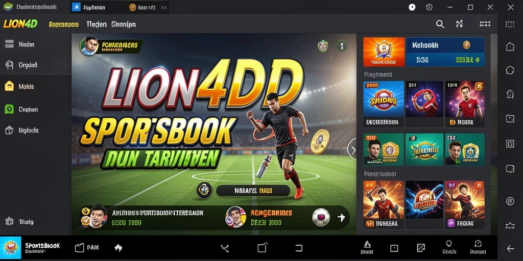 Tampilan grafis menarik dari gameplay Sportsbook LION4D.