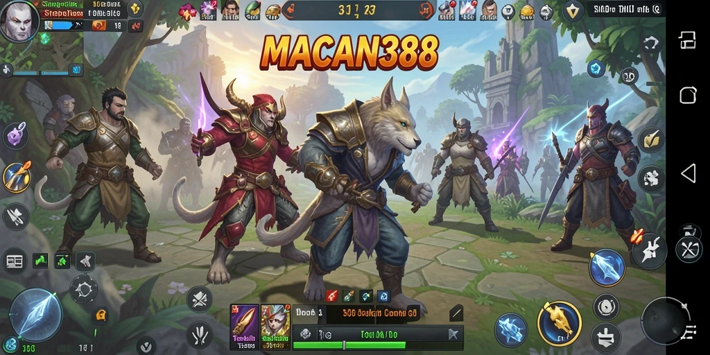 Tangkapan layar <strong>MACAN388</strong> menampilkan aksi strategis di medan perang.