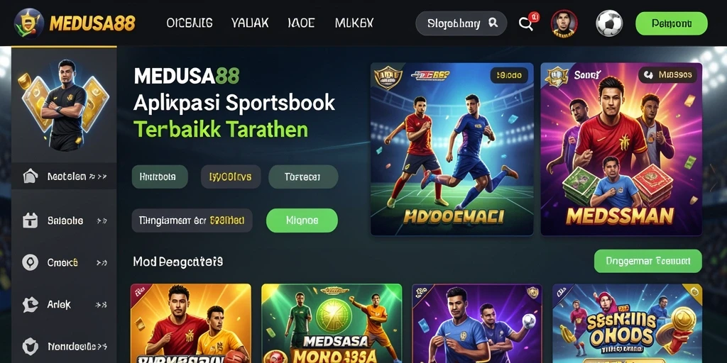 Tampilan gameplay menarik dari aplikasi Sportsbook MEDUSA88.