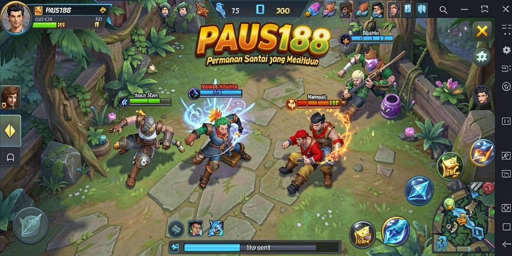 Screenshot gameplay <strong>PAUS188</strong> menampilkan aksi seru dan warna-warni yang menarik.