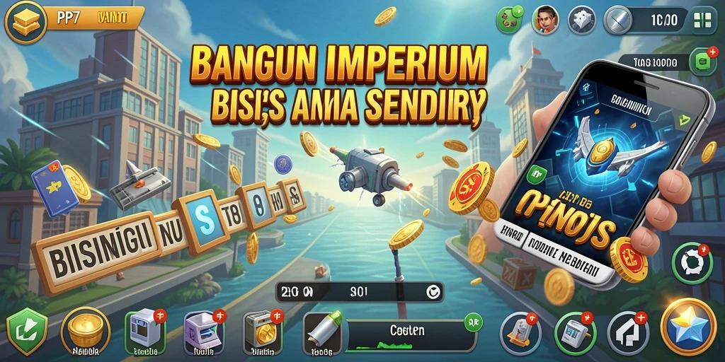 Tampilan gameplay PP7 yang mengasyikkan menantang Anda menjadi tycoon sukses.