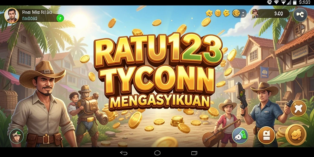 Tampilan gameplay yang menarik dalam RATU123, menampilkan manajemen bisnis yang seru.