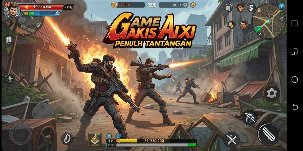Tangkapan layar utama S80 menampilkan aksi gameplay yang mendebarkan.