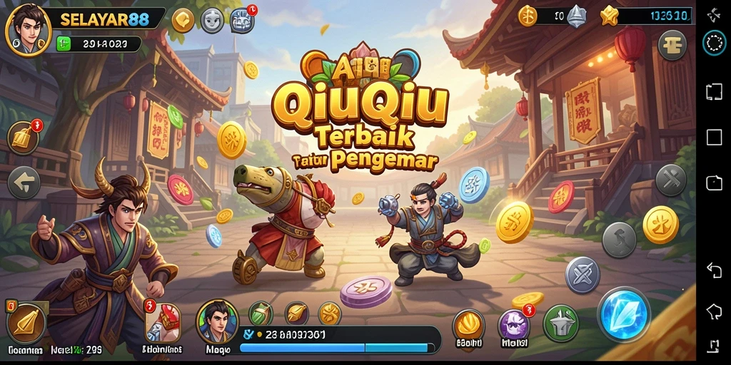 Tampilan gameplay seru dalam SELAYAR88 QiuQiu.
